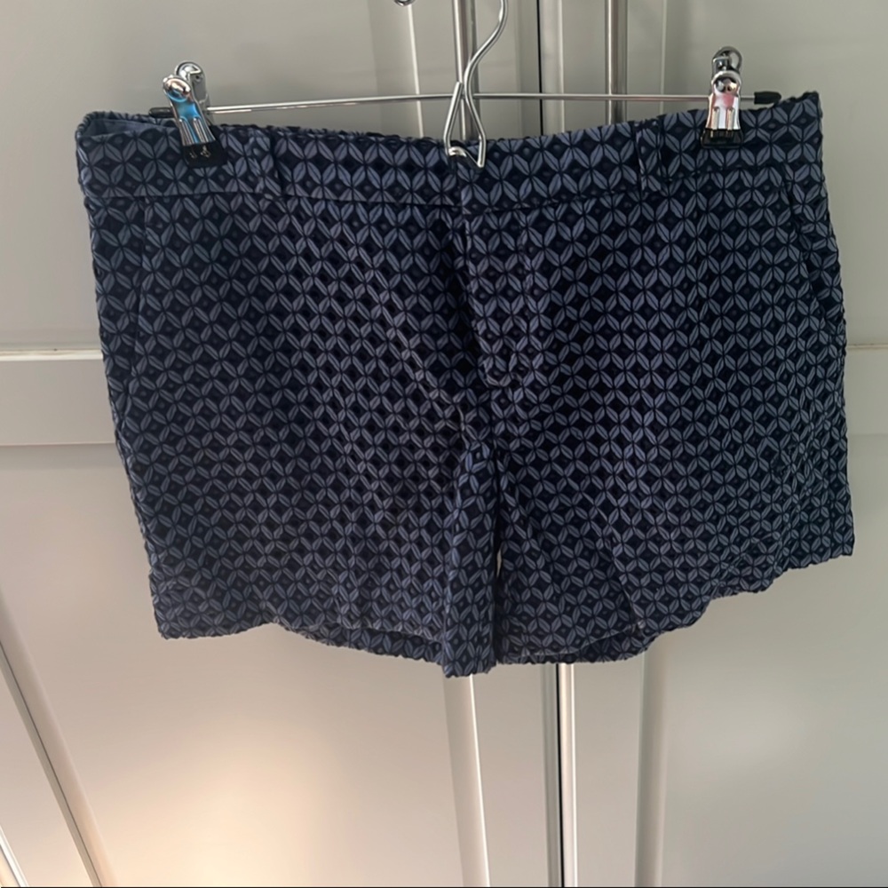 Navy Textured Skirt